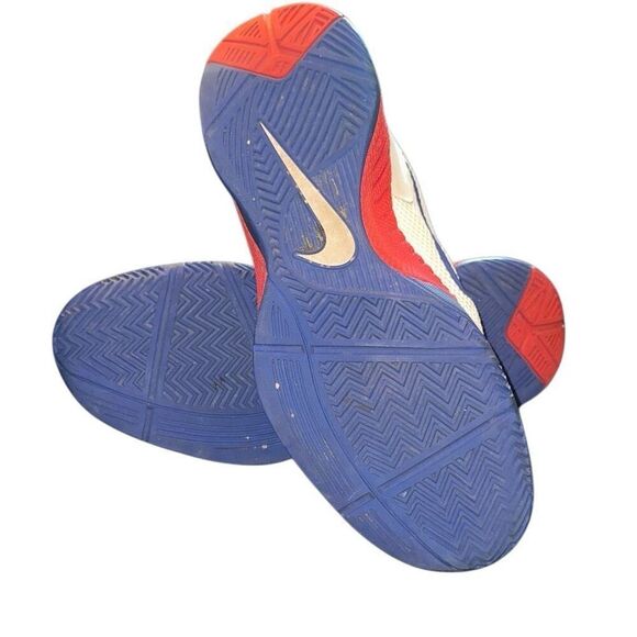 NIKE ZOOM HYPERFUSE LOW sz Mens 9.5 blue white red - Picture 7 of 8